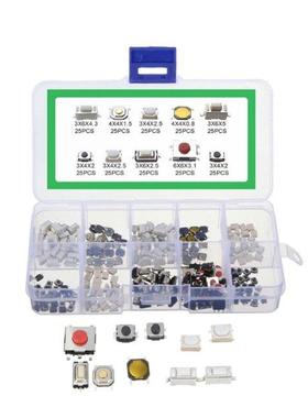 250PCS 10 Types Tactile Push Button Touch Switch Remote Keys