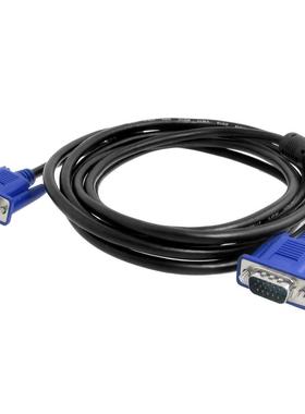 USB Cable HD15 Pin to HD 15 Pin VGA Cable 3 Meters Black