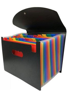 12/24 Pocket Classified File Folder A4 Organizer Portable Bu