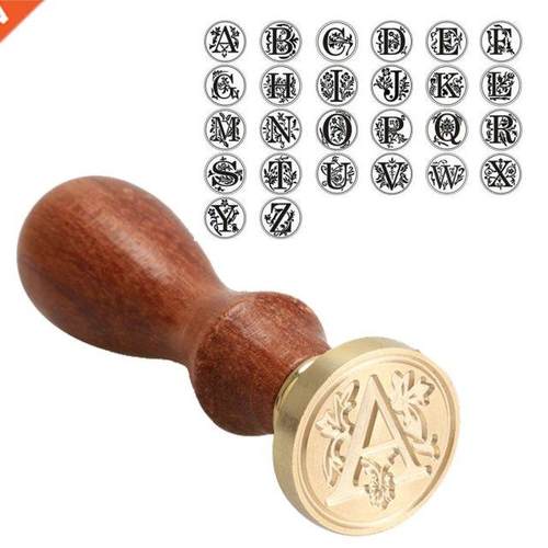 Classic Initial Sealing Stamps Retro Wax Seal Stamp A-Z Alph