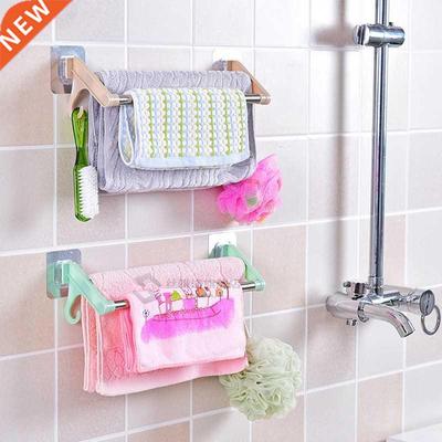 Stainless Steel Double Towel Bar Rotating Towel Rack Bathroo