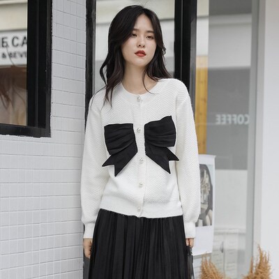 2021 autumn/winter new knit sweater loose cardigan sweater c