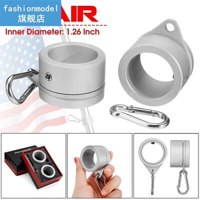 2 Pcs/Set Aluminum Alloy Flag Pole Flagpole Rotating Rings C