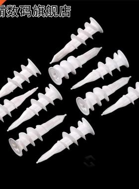 10pcs Drywall Nylon Ribbed Anchor; Self Drilling Wall Drywal