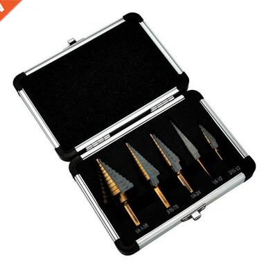 5pcs Hss cobalt Multiple Hole 50 Sizes Step Drill Bit Set W/