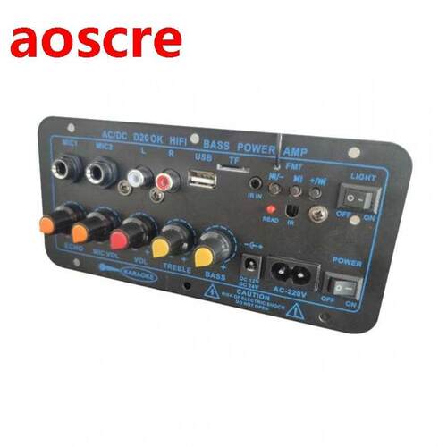 AC 220V 12v 24v Digital Bluetooth Stereo Amplifier Board Car
