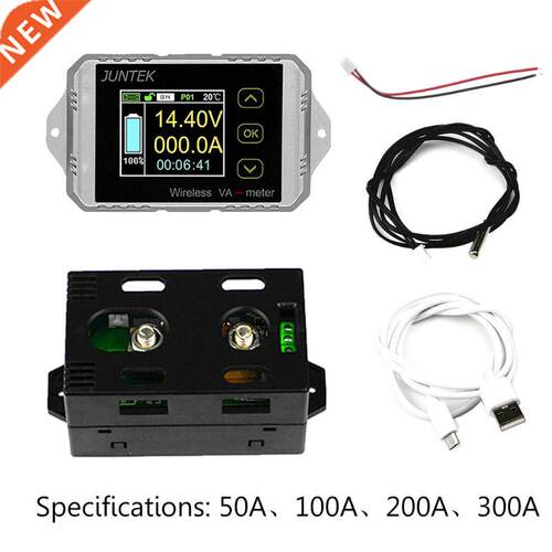 New DC 120V 50A~300A Wireless Ammeter Voltage KWh Watt Meter
