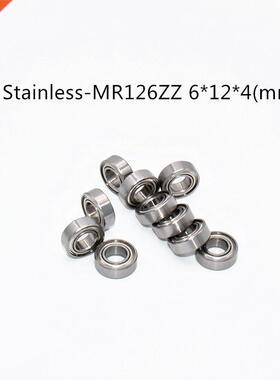 Stainless steel bearing 10PCS SMR126ZZ 6*12*4(mm) antirust f