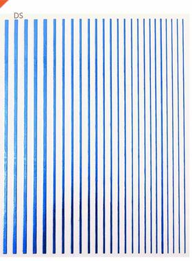 Gradient Stripe Wave Lines D Nail Art ers Self Adhesive Mul