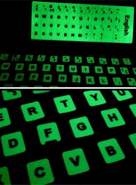 Russian/English/Italian/German/Spanish Luminous Keyboard Sti