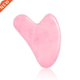 Natural Jade Guasha Stone Board Massage Rose Quartz Guasha P