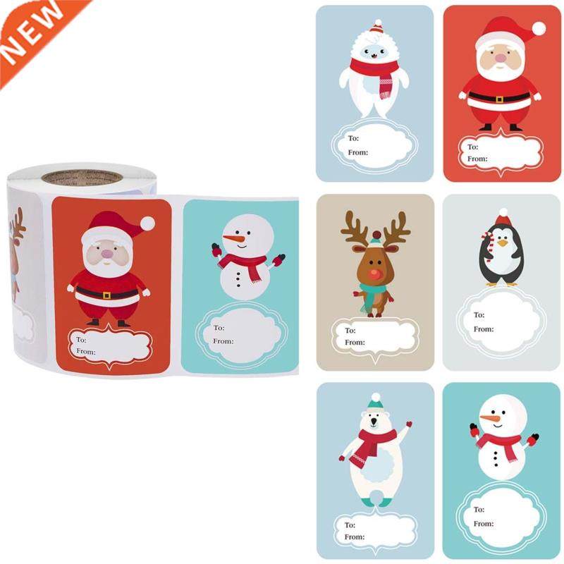 250pcs Adhesive Christmas Gift Name Tags XMAS Stickers Prese