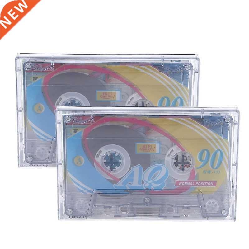 AXYB 2Pcs Newly Standard Cassette Blank Tape Player Empty Ta