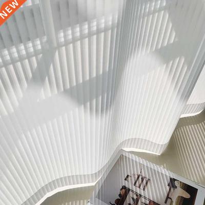 Blinds Style Transparent White Tulle Curtains For Living Roo