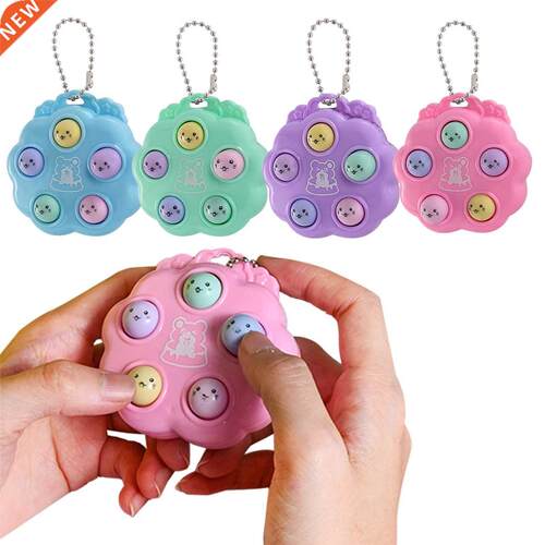 NEW kawaii fidget toys whack a mole keychain Simple Dimple f