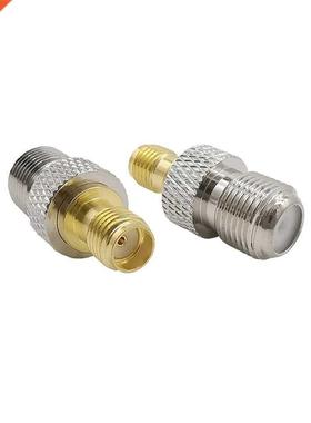 1/2Pcs F Female Jack to SMA Female Jack RF Coaxial Straig