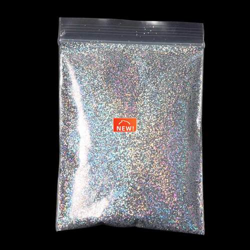 30g Holographic Laser Nail Glitter Powder Sparkly Gold Silve