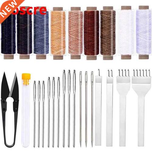 26PCS Leather Craft Hand Stitching Tools Leather Hole Punche