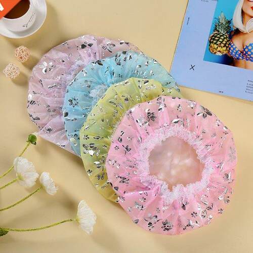 1PC Shower Cap Waterproof Thicken High Quality hair bonnet H
