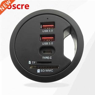 USB Hub USB3.0 Mount n Desk Mult Ports wth SD/TF Headphon