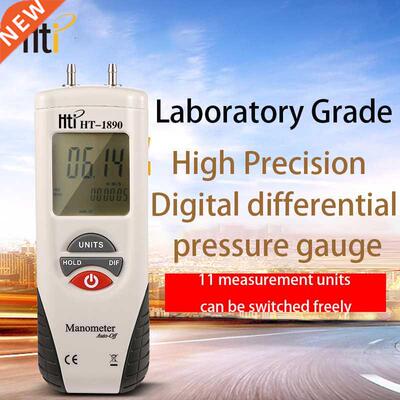 New HT-1890 Portable Digitale Manometer Luchtdrukmeter Air D