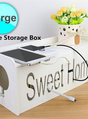Cable Storage Box Power Strip Wire Case Anti Dust Charger So