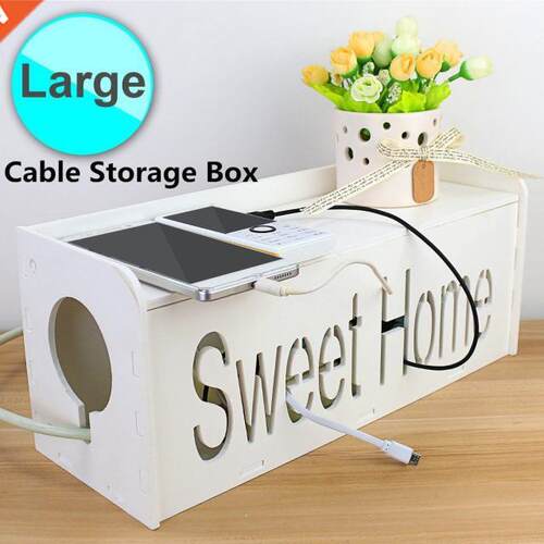 Cable Storage Box Power Strip Wire Case Anti Dust Charger So