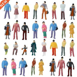 100Pcs 100/150 Scale Model Miniature Figures N Scale Painted