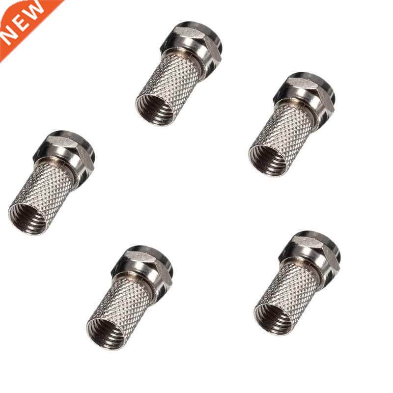 100Pcs Aluminium Alloy F Plug Connector RG6 Satellite Sky Vi