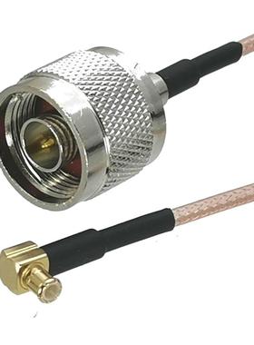 1Pcs RG316 N Male plug to MCX Male plug Right angle Connecto
