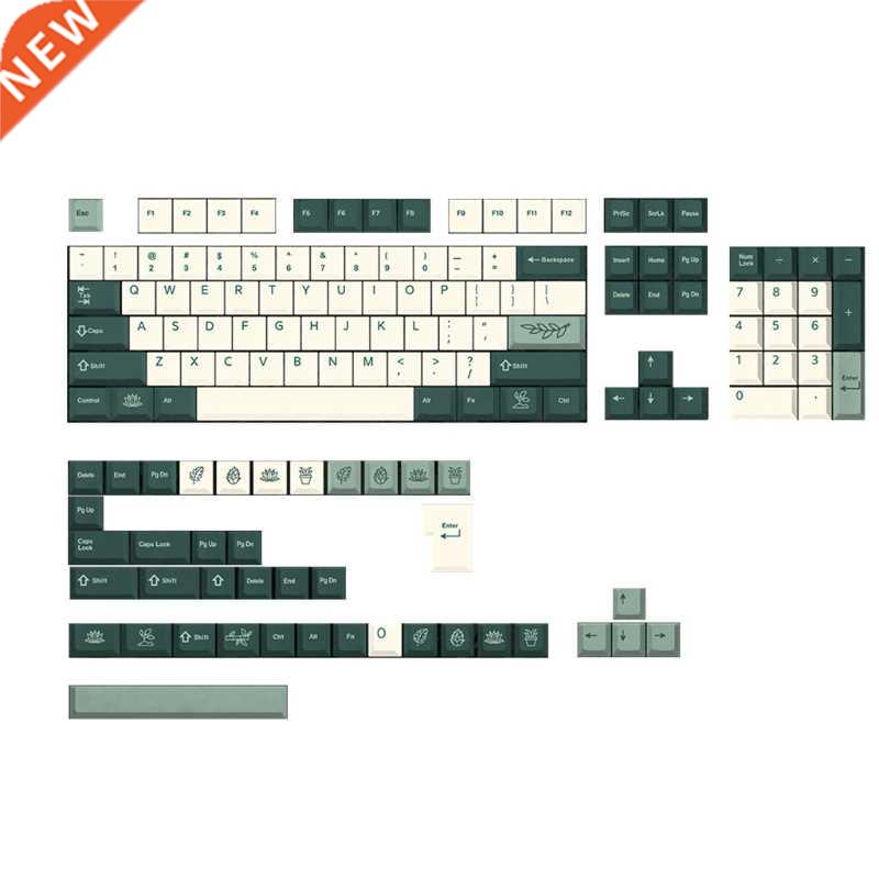 Botanical Garden Keycaps 144 Key PBT Cherry Profile Keycover