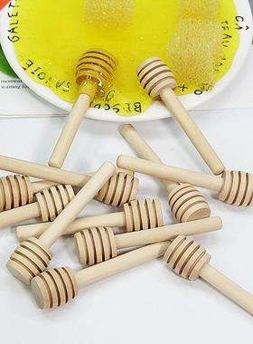 8cm/3.15in Wooden Honey Spoon Coffee Stir Bar Honey Dipper S