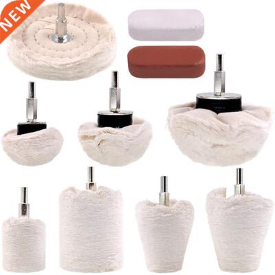 10Pcs Buffing Polishing Wheels with Polishing Compounds Kit,