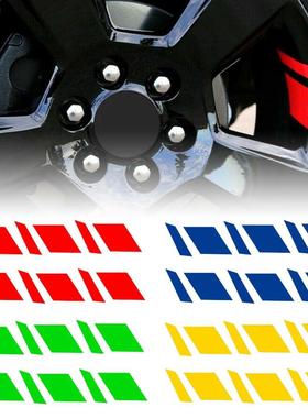 6Pcs Car Wheel Rim Reflective Sticker Vinyl Decal Sticker Wa