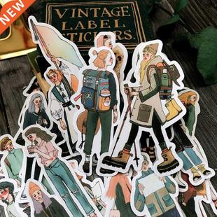 Girls Stickers Junk 0pcs Diary Travel Journal Vintage