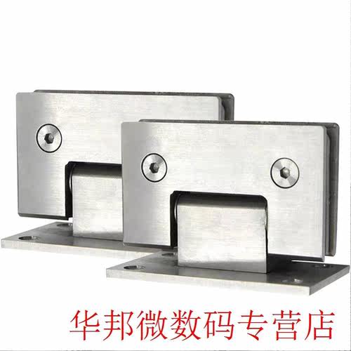 Durable Shower Door Clamp 90 Degree Stainless Steel Frameles