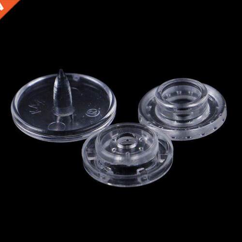 50 Sets Clear Resin Snap Buttons T5 Plastic Snaps Fasteners