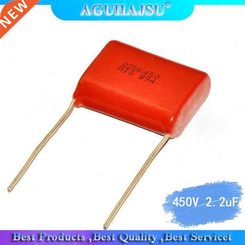 10pcs 450V 2.2uF CBB Polypropylene film capacitor pitch 20m