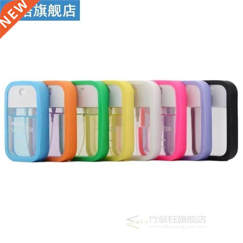 White Transparent Spray Bottle Reusable Hand Sanitizer Bottl