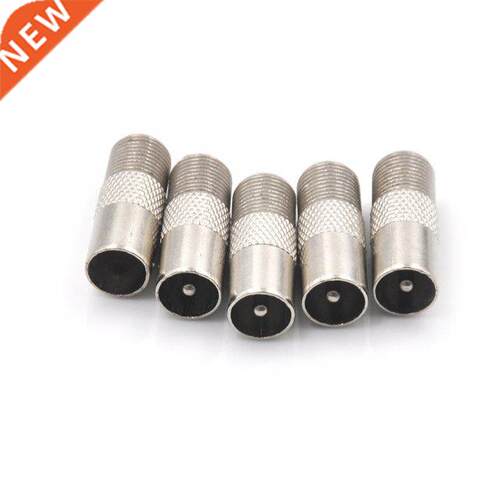 5pcs/lot STB Quick Plug RF Coax F Female To RF Male Connecto