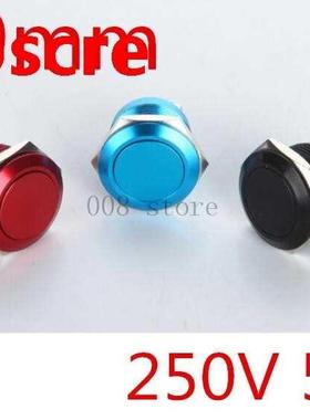 1pcs 19mm waterproof instant flat head red blue black metal