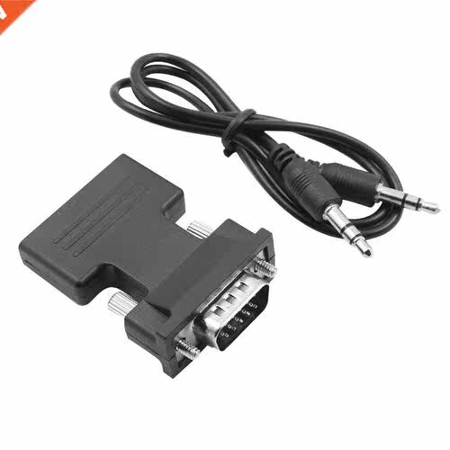 Hot HDMI-compatible Female To VGA Male Converter With Audio