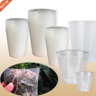 Garden Nursery Pot Plant Growing 18 Sizes Transparent Plasti