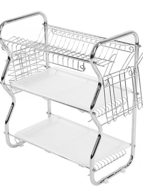 3 Tiers Home Kitchen Dish Plate Bowl Cup Drying Rack Drainer