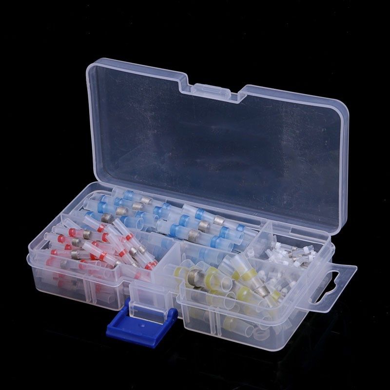 Hot 100Pcs 26-10AWG Assorted Solder Sleeve Heat Shrink Spli