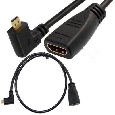 Micro HDMI Male to HDMI Female Adapter Convertor Short cable