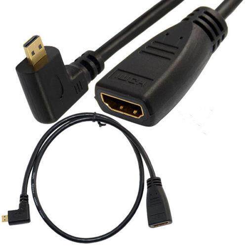 Micro HDMI Male to HDMI Female Adapter Convertor Short cable