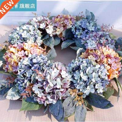 Hydrangea wreath Rattan Ging Decoration Photography Props We