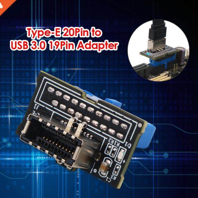 10Gbps 19Pin TYPE-E 20pin USB 3.0 Header Male Adapter Conver