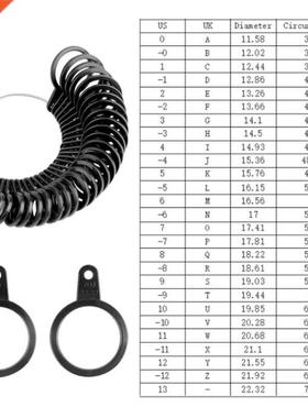 Finger Ring Sizer Plastic Jewelry Making Measurement Mandrel